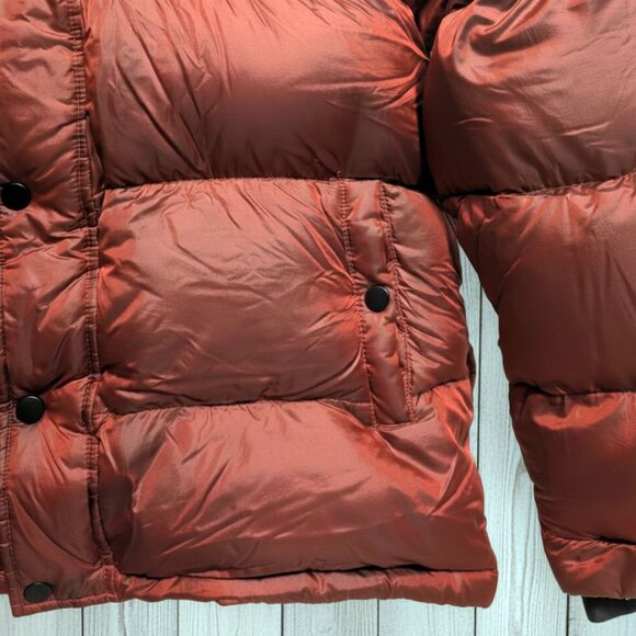 🔥Bargain! Aritzia TNA The Super Puff (Maroon/Red) Size S | AS IS Needs Cleaning - Picture 8 of 12